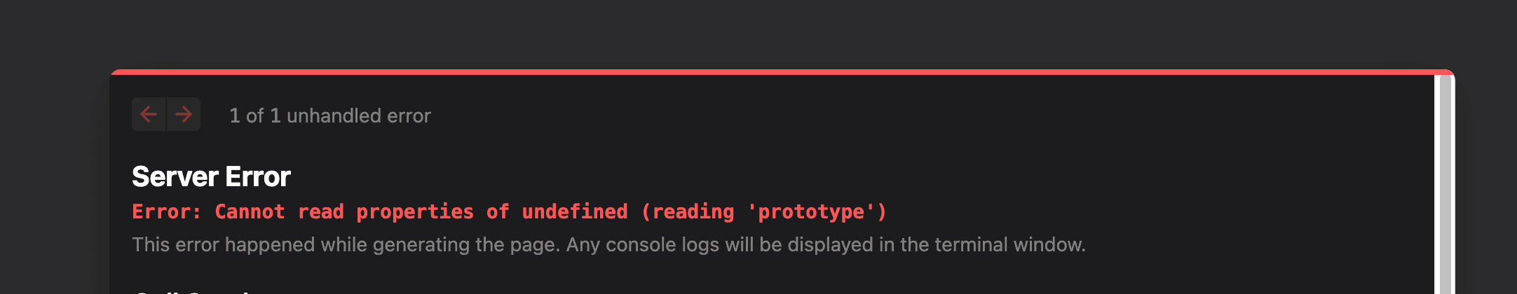 Cannot read properties of undefined (reading 'prototype')